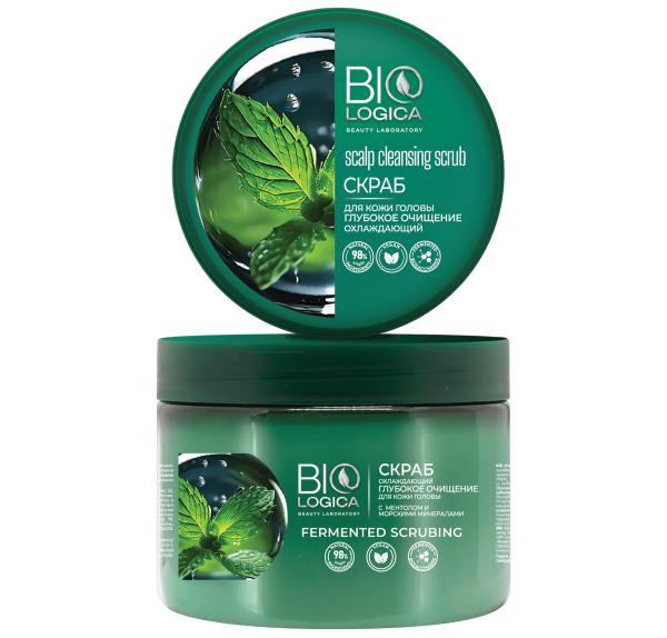 BIOLOGICA Охлаждающий скраб для кожи головы  «Fermented scrubbing», 450 г BIOLOGICA Охлаждающий скраб для кожи головы  «Fermented scrubbing», 450 г