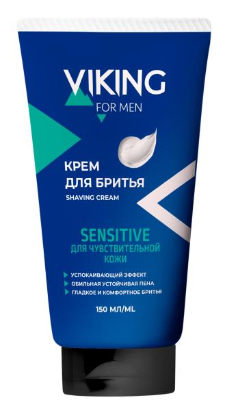 VIKING Крем для бритья для чувствительной кожи «Sensitive», 150  мл  VIKING Крем для бритья для чувствительной кожи «Sensitive», 150  мл