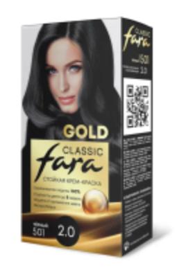Fara Classic Gold Стойкая крем-краска для волос 501 Черный - 2.0 Fara Classic Gold Стойкая крем-краска для волос 501 Черный - 2.0