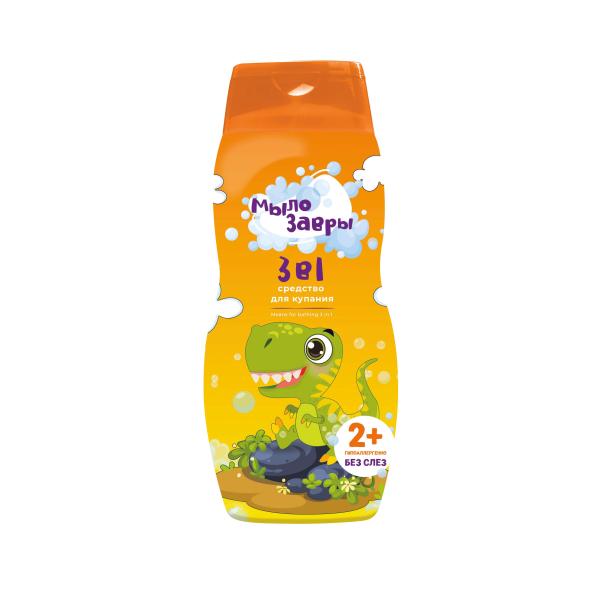 Мылозавры Средство для купания 3 в 1, 300 мл Фото Мылозавры Средство для купания 3 в 1, 300 мл на официальном сайте российского производителя Русская Косметика.
