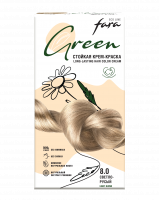 Fara Стойкая крем-краска для волос Eco Line Green 8.0 – светло-русый Fara Стойкая крем-краска для волос Eco Line Green 8.0 – светло-русый
