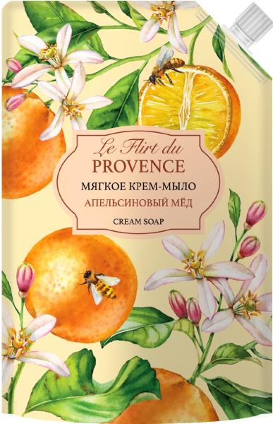 Le Flirt Du Provence Мягкое крем-мыло «Апельсиновый мед», 500 мл