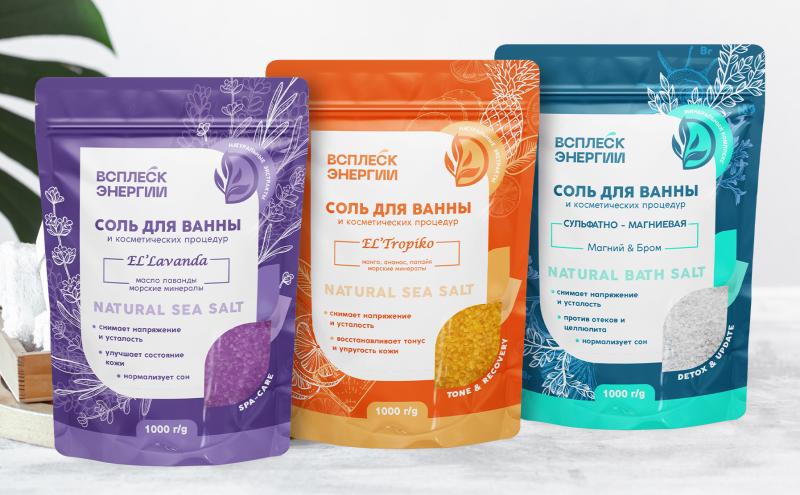 Пополнение в линейке солей для ванны ТМ "Всплеск энергии"