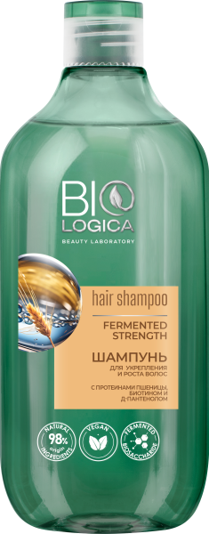 BIOLOGICA Шампунь для укрепления и роста волос  «Fermented strength», 500 мл BIOLOGICA Шампунь для укрепления и роста волос  «Fermented strength», 500 мл