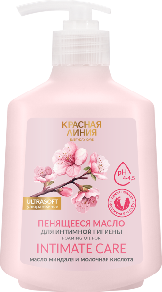 Красная Линия Пенящееся масло для интимной гигиены «Intimate CARE», 300 г