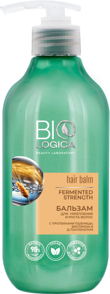BIOLOGICA Бальзам для укрепления и роста волос  «Fermented strength», 300 мл BIOLOGICA Бальзам для укрепления и роста волос  «Fermented strength», 300 мл