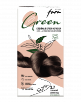Fara Стойкая крем-краска для волос Eco Line Green 3.7 – Горький шоколад  Fara Стойкая крем-краска для волос Eco Line Green 3.7 – Горький шоколад