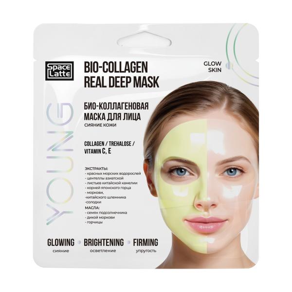 Space.latte YOUNG Био-коллагеновая маска д/лица сияние кожи GLOW SKIN