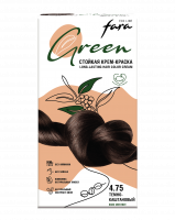 Fara Стойкая крем-краска для волос Eco Line Green 4.75 – темно-каштановый Fara Стойкая крем-краска для волос Eco Line Green 4.75 – темно-каштановый