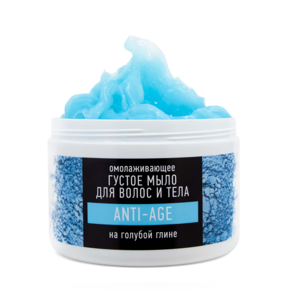 Особая серия Омолаживающее густое мыло для волос и тела на голубой глине «ANTI-AGE», 500 мл Особая серия Омолаживающее густое мыло для волос и тела на голубой глине «ANTI-AGE», 500 мл в интернет-магазине «Русская Косметика».