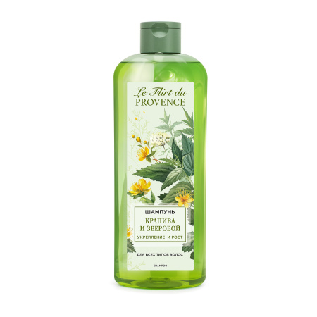 Le Flirt Du Provence Шампунь для волос «Укрепление и Рост: Крапива и Зверобой», 400 мл. на официальном сайте российского производителя косметики.
