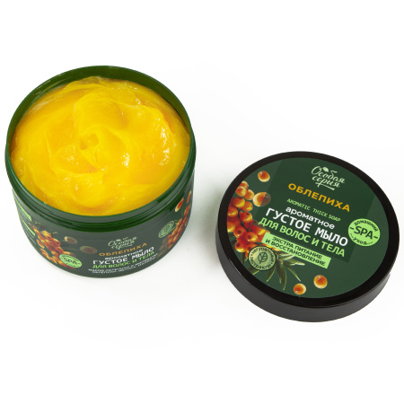 Особая серия Ароматное густое мыло для волос и тела "Облепиха, экстра питание и восстановление", 500 мл  в интернет-магазине российского производителя «Русская Косметика».