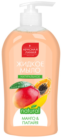 Красная линия Натуральное мыло для рук «Манго и папайя», 500 г в интернет-магазине российского производителя «Русская Косметика».