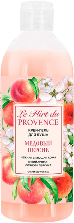 Le Flirt Du Provence Крем-гель для душа "Медовый персик", 500 мл в интернет-магазине российского производителя «Русская Косметика».