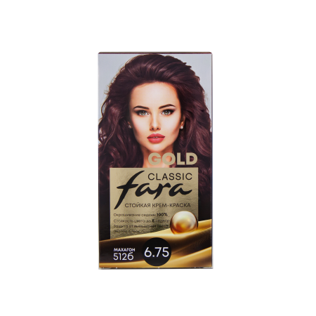 Купить Fara Classic Gold Стойкая крем-краска для волос 512Б Махагон - 6.75 в интернет-магазине производителя краски для волос «Русская Косметика».