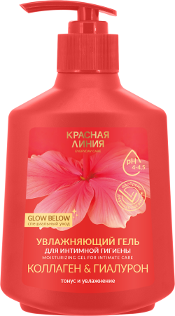 Красная Линия Увлажняющий гель для интимной гигиены с коллагеном и гиалуроном, 250 г  в интернет-магазине российского производителя «Русская Косметика».