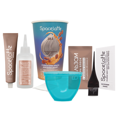 Купить Space Latte Galaxy Стойкая крем-краска для волос Светло-пепельный блондин - 10.1 в интернет-магазине производителя краски для волос «Русская Косметика».