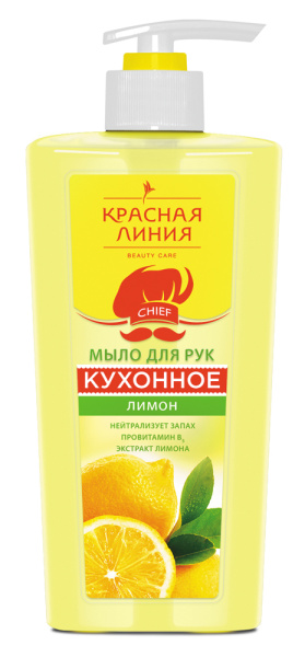 Красная линия Кухонное мыло для рук «Лимон», 500 мл Красная линия Кухонное мыло для рук «Лимон», 500 мл