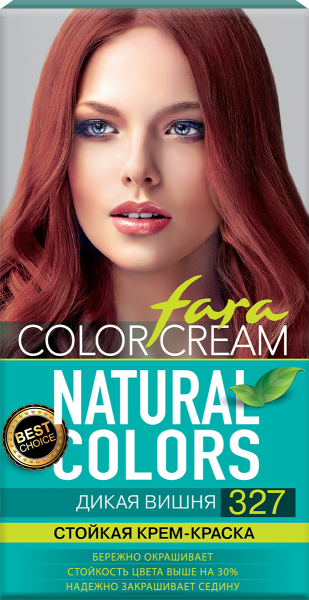 Fara Стойкая крем-краска для волос Natural Colors 327 - Дикая вишня Фото Fara Стойкая крем-краска для волос Natural Colors 327 - Дикая вишня в интернет-магазине производителя краски для волос «Русская Косметика».