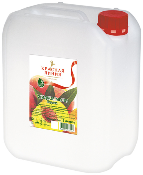 Красная линия Жидкое мыло «Персик», 5 л Красная линия Жидкое мыло «Персик», 5 л
