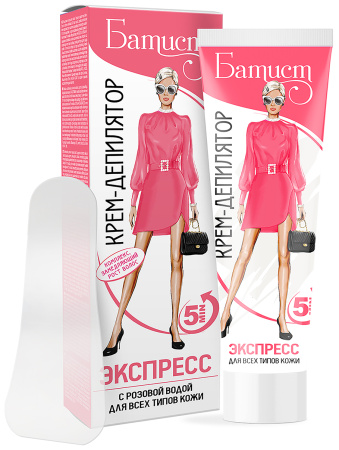 Батист Крем-депилятор «Экспресс» с розовой водой, 100 мл в интернет-магазине российского производителя «Русская Косметика».