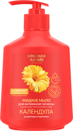 Красная Линия Жидкое мыло для интимной гигиены Календула, 250 г в интернет-магазине российского производителя «Русская Косметика».
