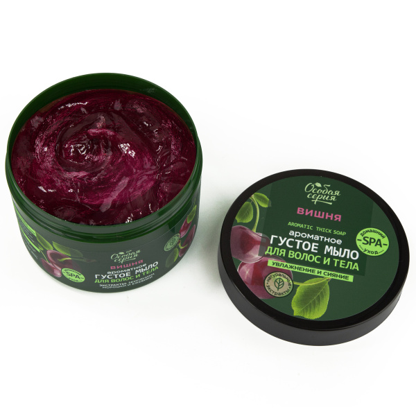 Особая серия Ароматное густое мыло для волос и тела "Вишня, увлажнение и сияние", 500 мл  Особая серия Ароматное густое мыло для волос и тела "Вишня, увлажнение и сияние", 500 мл  в интернет-магазине «Русская Косметика».