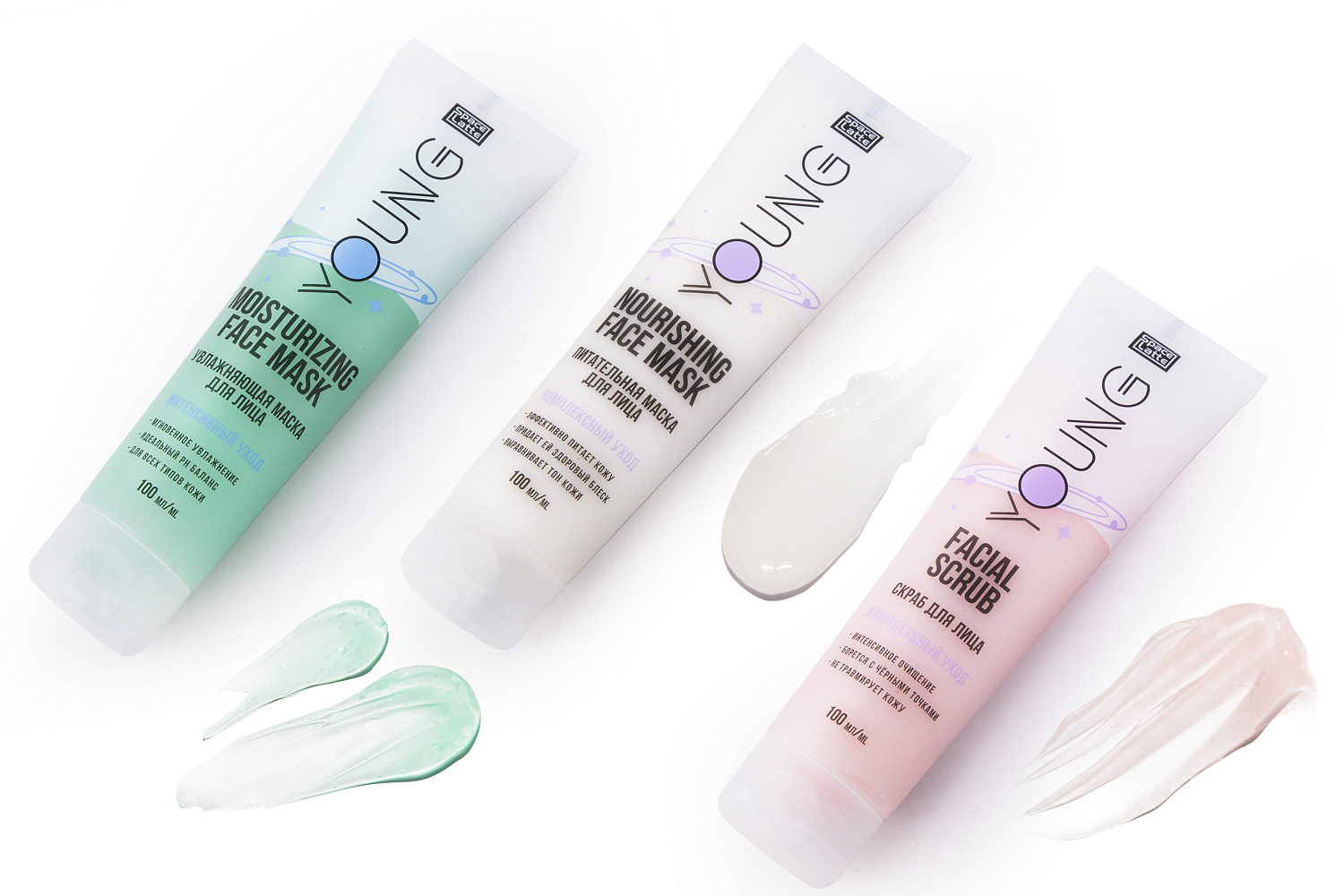 Space.latte YOUNG Скраб для лица, 100 мл