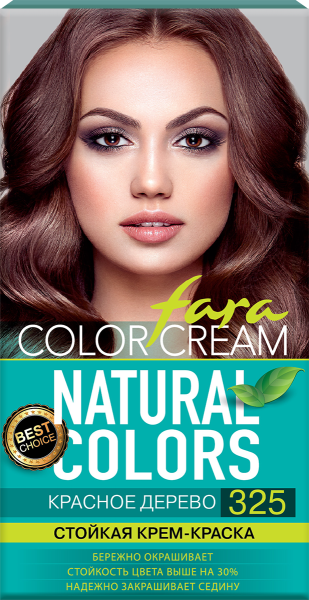 Fara Стойкая крем-краска для волос Natural Colors 325 - Красное дерево Фото Fara Стойкая крем-краска для волос Natural Colors 325 - Красное дерево в интернет-магазине производителя краски для волос «Русская Косметика».