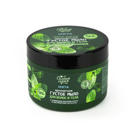 Особая серия Ароматное густое мыло для волос и тела "Мята, тонизирующая свежесть", 500 мл  в интернет-магазине российского производителя «Русская Косметика».