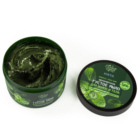 Особая серия Ароматное густое мыло для волос и тела "Мята, тонизирующая свежесть", 500 мл  в интернет-магазине российского производителя «Русская Косметика».