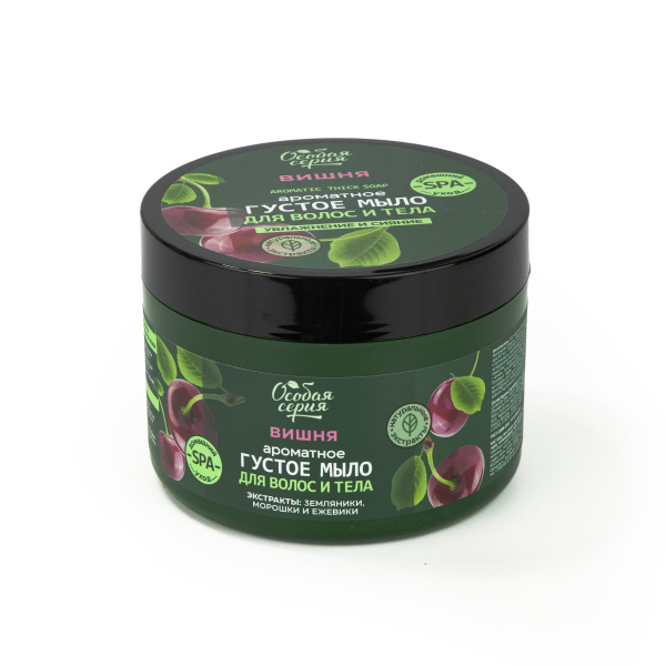Особая серия Ароматное густое мыло для волос и тела "Вишня, увлажнение и сияние", 500 мл  Особая серия Ароматное густое мыло для волос и тела "Вишня, увлажнение и сияние", 500 мл  в интернет-магазине «Русская Косметика».