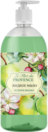 Le Flirt Du Provence Жидкое мыло «Зеленое яблоко», 1000 мл в интернет-магазине российского производителя «Русская Косметика».