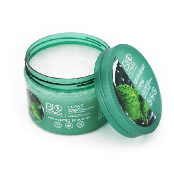 BIOLOGICA Охлаждающий скраб для кожи головы  «Fermented scrubbing», 450 г BIOLOGICA Охлаждающий скраб для кожи головы  «Fermented scrubbing», 450 г