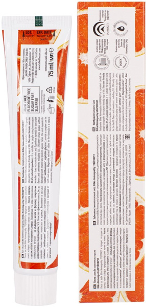 Bilka Зубная паста Homeopathy "Грейпфрут", 75 мл   Фото Bilka Зубная паста Homeopathy "Грейпфрут", 75 мл   в интернет-магазине «Русская Косметика».