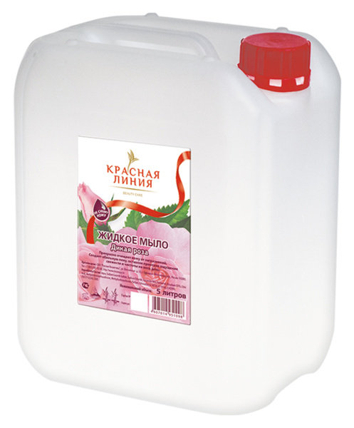 Красная линия Жидкое мыло «Дикая роза», 5 л Красная линия Жидкое мыло «Дикая роза», 5 л