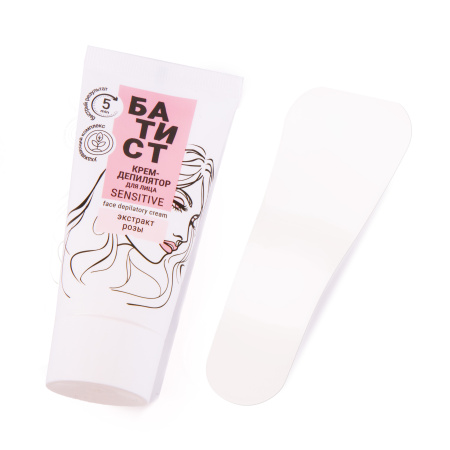 Батист Крем-депилятор для лица SENSITIVE с экстрактом розы, 50 мл в интернет-магазине российского производителя «Русская Косметика».