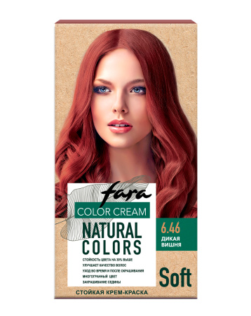 Купить Fara Стойкая крем-краска для волос Natural Colors Soft 327 - Дикая вишня 6.46 в интернет-магазине производителя краски для волос «Русская Косметика».