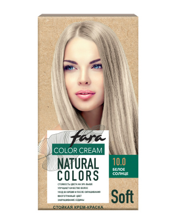 Купить Fara Стойкая крем-краска для волос Natural Colors Soft 355 - Белое солнце в интернет-магазине производителя краски для волос «Русская Косметика».
