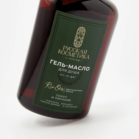 Русская Косметика Гель-масло для душа oil-in-gel "ТОНУС И ПИТАНИЕ", 400 мл в интернет-магазине российского производителя «Русская Косметика».