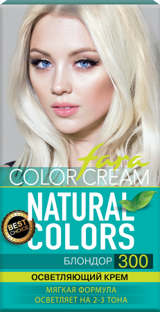 Купить Fara Стойкая крем-краска для волос Natural Colors 300 - Блондор в интернет-магазине производителя краски для волос «Русская Косметика».