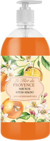 Le Flirt Du Provence Мягкое крем-мыло «Апельсиновый мед», 1000 мл в интернет-магазине российского производителя «Русская Косметика».
